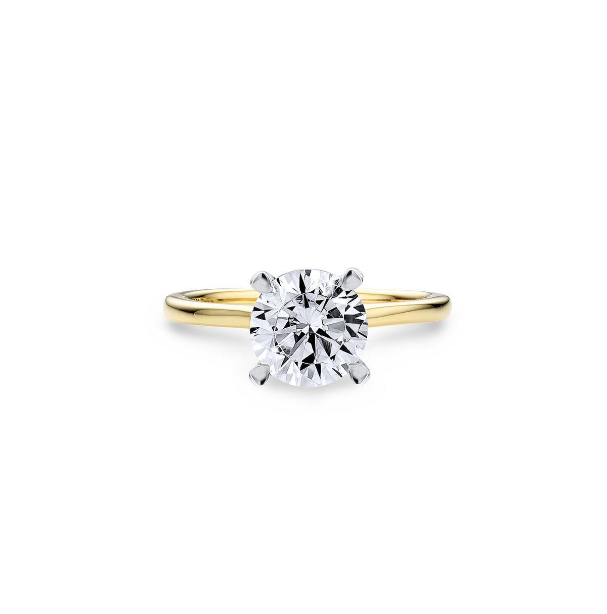 1.5ct Round 4 claw Lab Diamond Ring