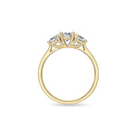3 stone Lab Diamond Ring .95ct
