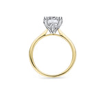 3ct Round 4 claw Lab Diamond Ring
