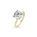 3ct Round 4 claw Lab Diamond Ring