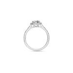 .90ct Halo Natural Diamond Ring in Platinum
