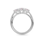 Platinum 3 Stones 1.50ct Lab Diamond Ring