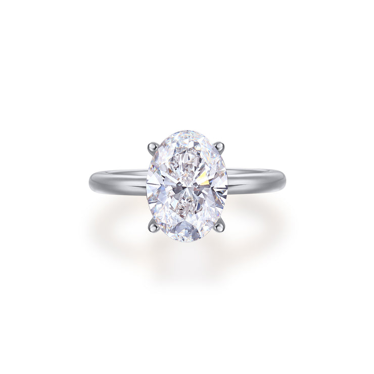 Oval Solitaire 2ct Lab Diamond Ring