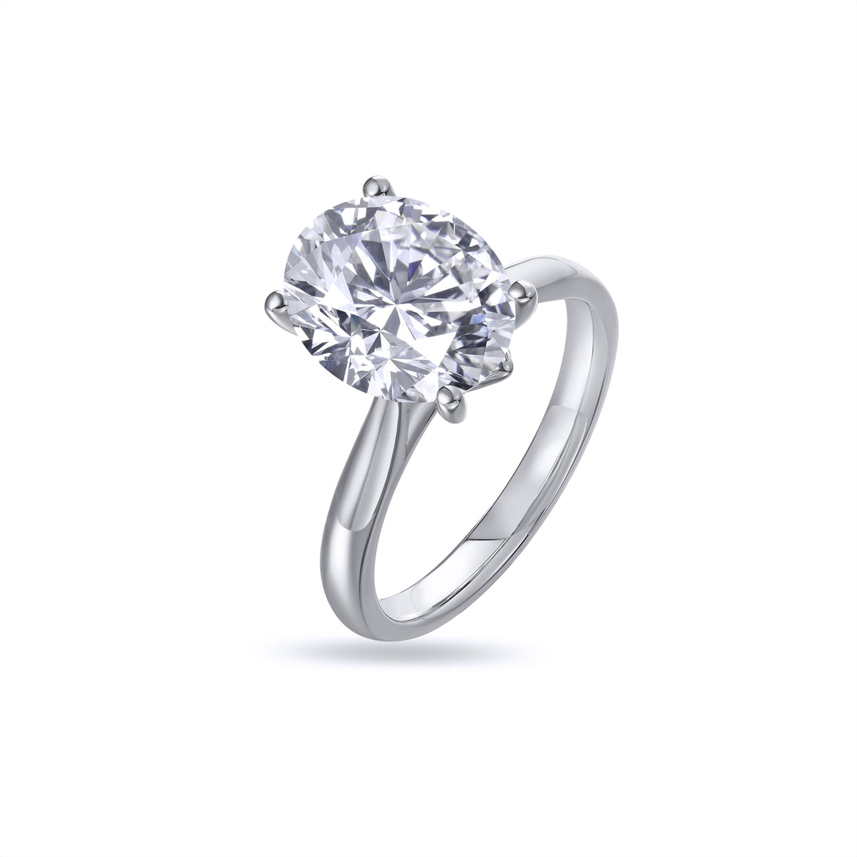 2.5ct Oval Natural Diamond Ring Solitaire