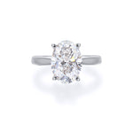 2.5ct Oval Natural Diamond Ring Solitaire