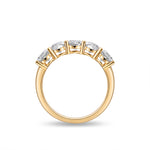 1.5ct Oval Eternity Band 5 Lab Diamonds