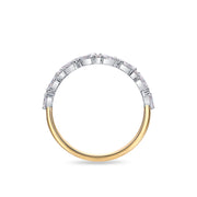0.75ct Marquise & Round Lab Diamond Ring