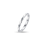 Silver Ring with jagged edges