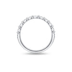 0.77ct Lab Diamond Round and Baguette Eternity Band
