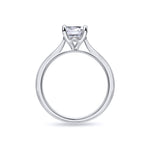 Platinum Oval Solitaire 1.5ct Lab Diamond Ring