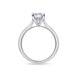 1.5ct Oval Natural Diamond Solitaire Ring in Platinum