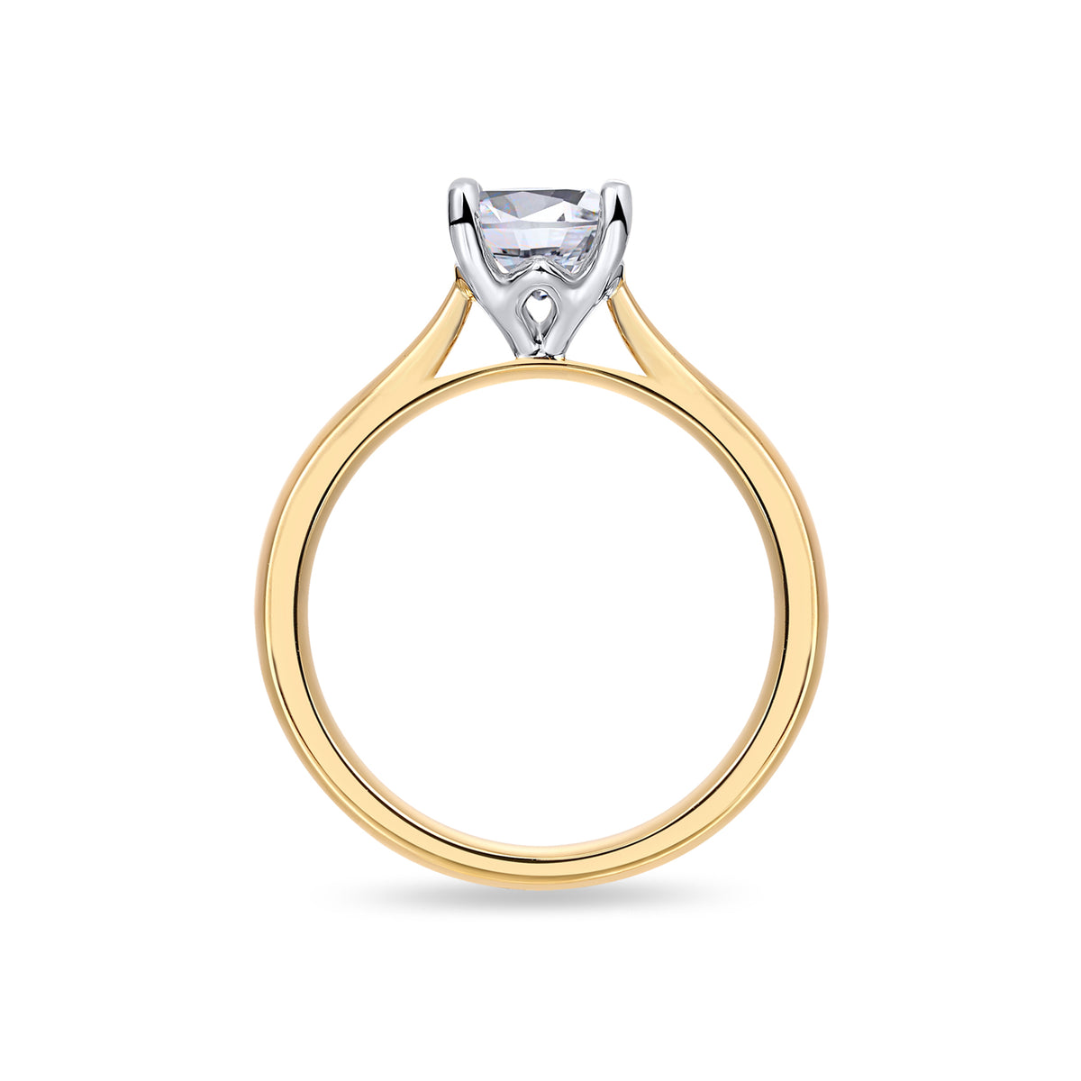 1.5ct Oval Natural Diamond Solitaire Ring