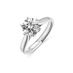 1.5ctRound Lab Diamond Solitaire with 6 claws Platinum