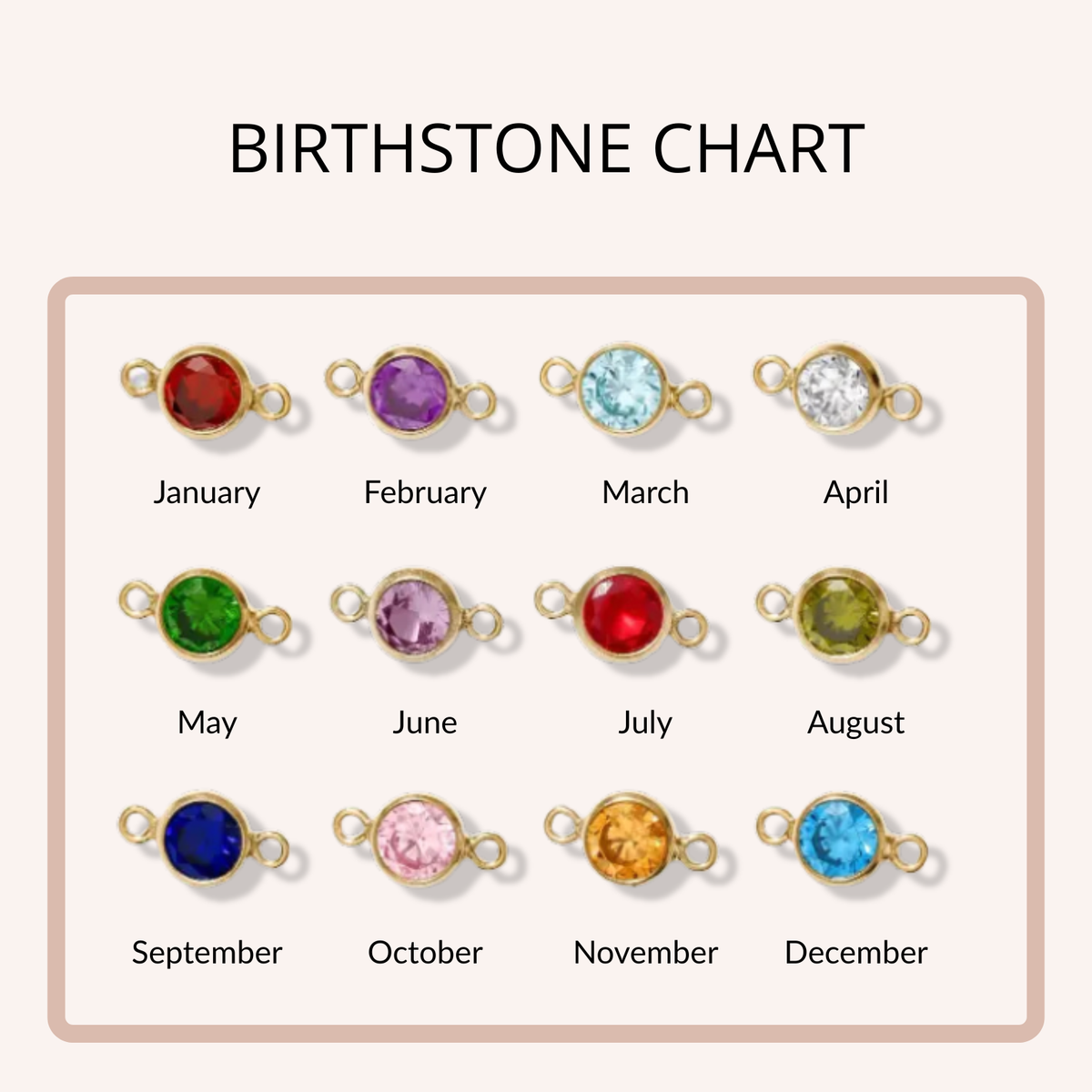 Sterling Silver Multiple Birthstone bracelet