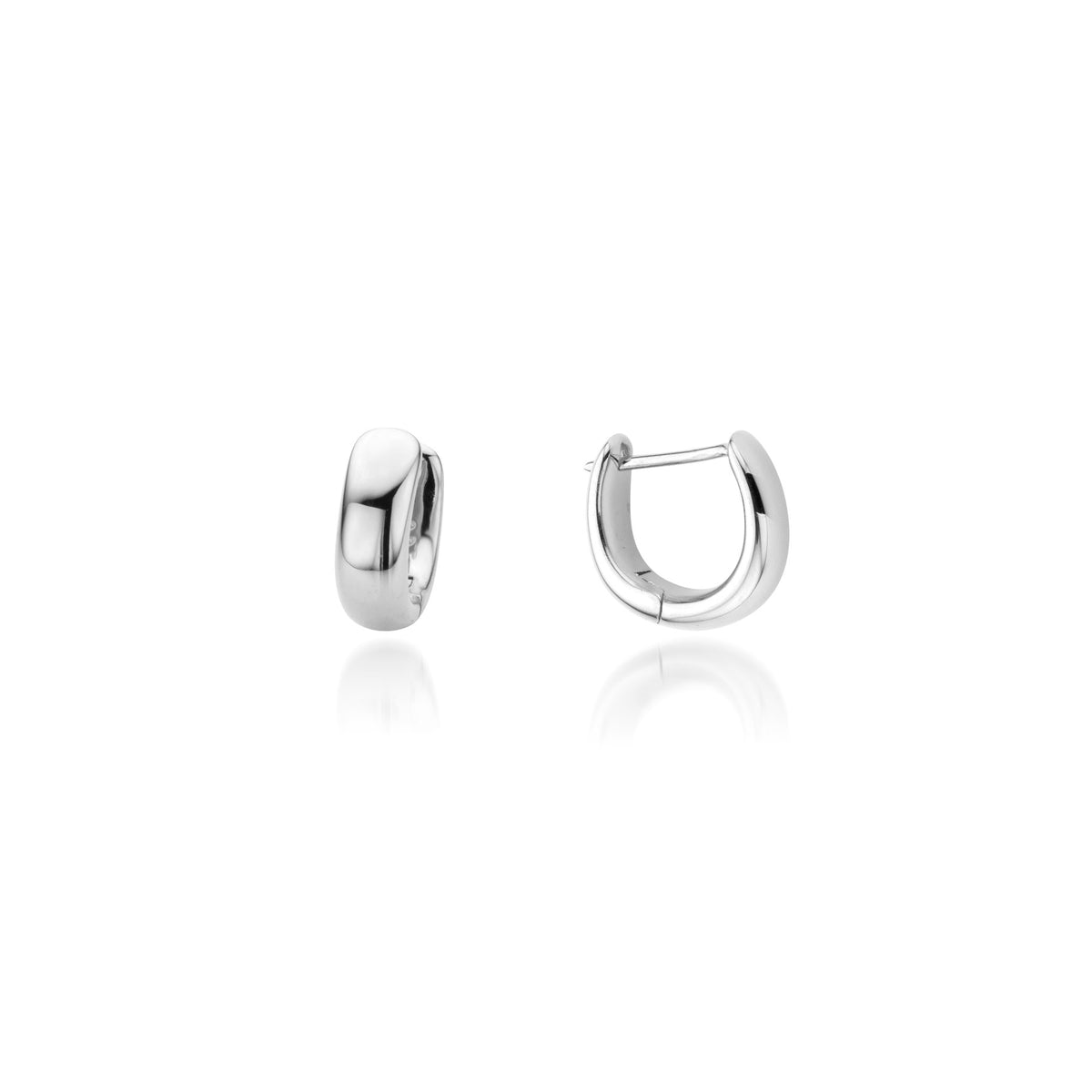 Silver Mini Chunky Hoop earrings