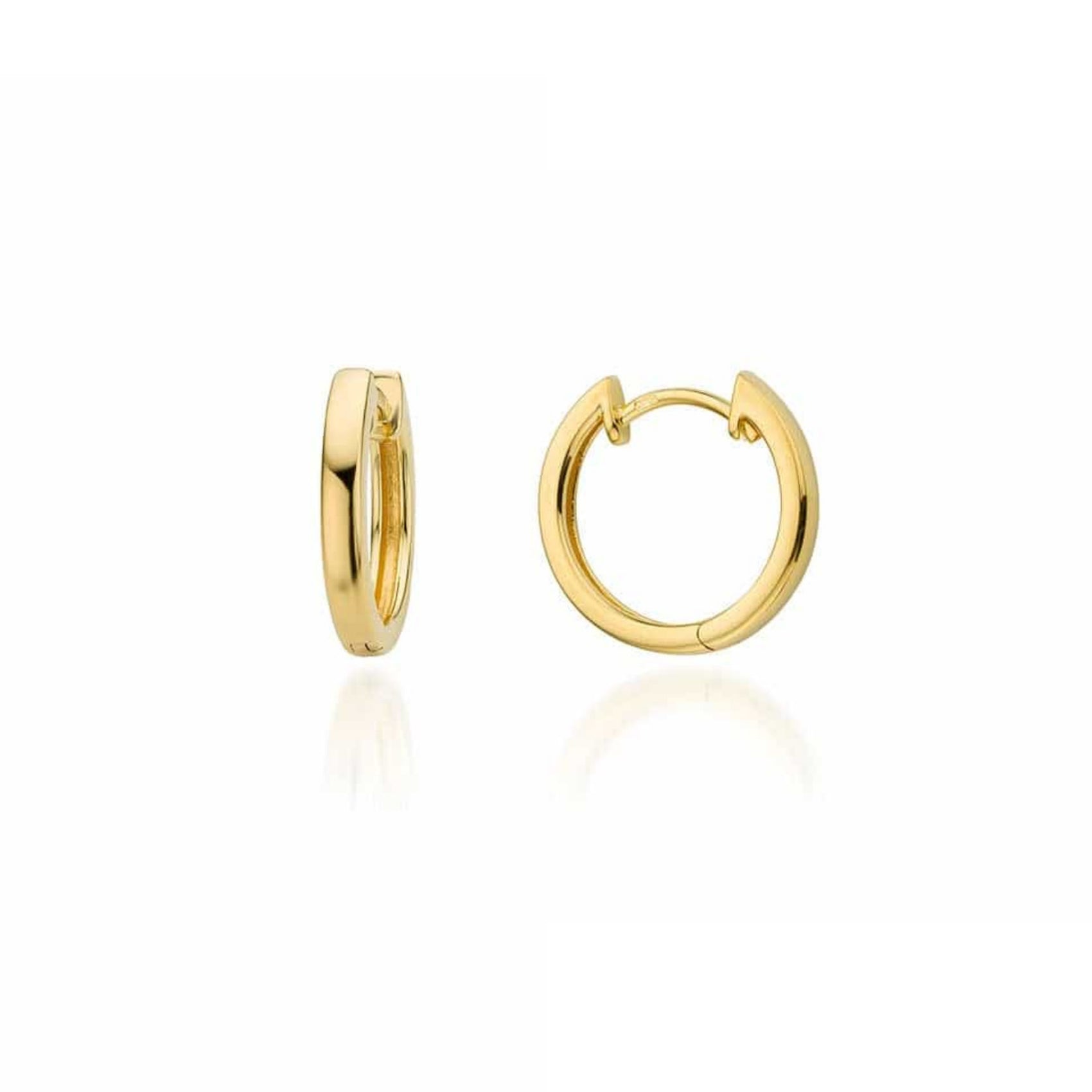 Large 9ct Gold Hoop Earrings– Lilywho - Main Image