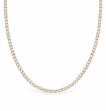 9ct Gold Tennis Necklace ~6.95ct