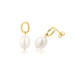 9ct Gold Pearl Drop Earrings
