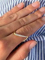 Organic Shape Diamond Ring
