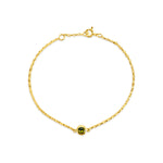 9ct Gold Birthstone Bracelet