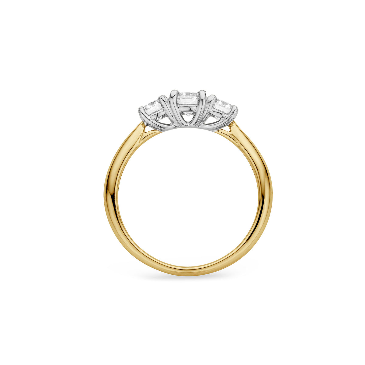 3 stone .65ct Natural Diamond Ring in 18ct Gold