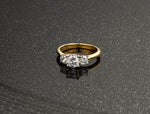 3 round stones 1.25ct Natural Diamond Ring
