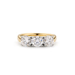 3 Stone 18ct Diamond Ring Natural 2.25ct