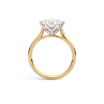 Round 3ct Lab Diamond Solitaire 6 claws