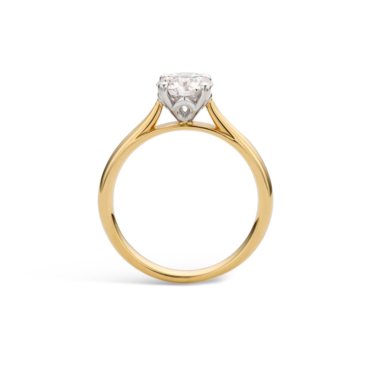 1.5ct Round 4 claw Lab Diamond Ring