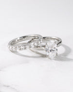 2ct Oval Lab Diamond Ring Solitaire