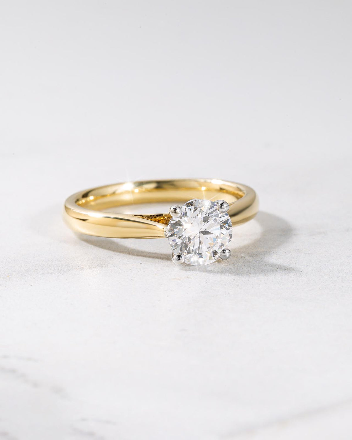Round Solitaire 1ct Lab Diamond Ring
