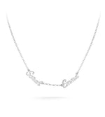 Silver Double Name Necklace