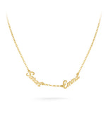 9ct Gold Double Name Necklace