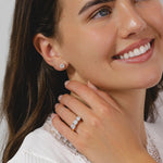 18ct Gold 2ct lab diamond earrings