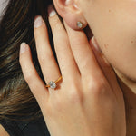 18ct Gold 1ct Oval Natural diamond Ring Solitaire