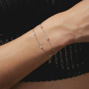 Silver Moon Star & Sun Bracelet
