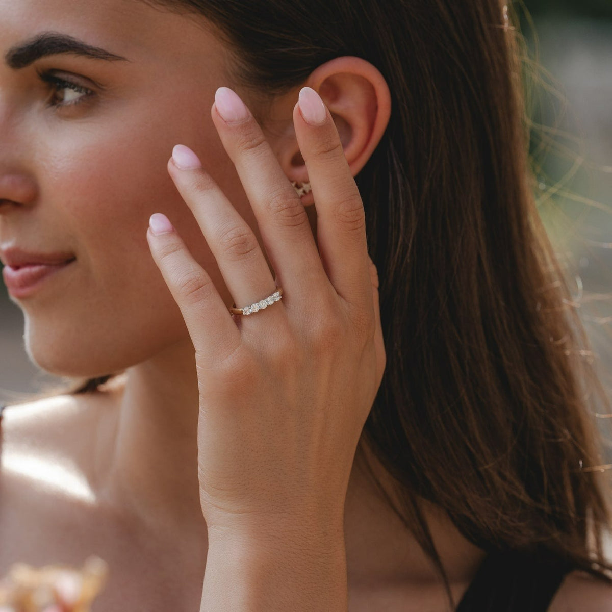 Natural Diamond .50ct Eternity Ring in 18ct Gold