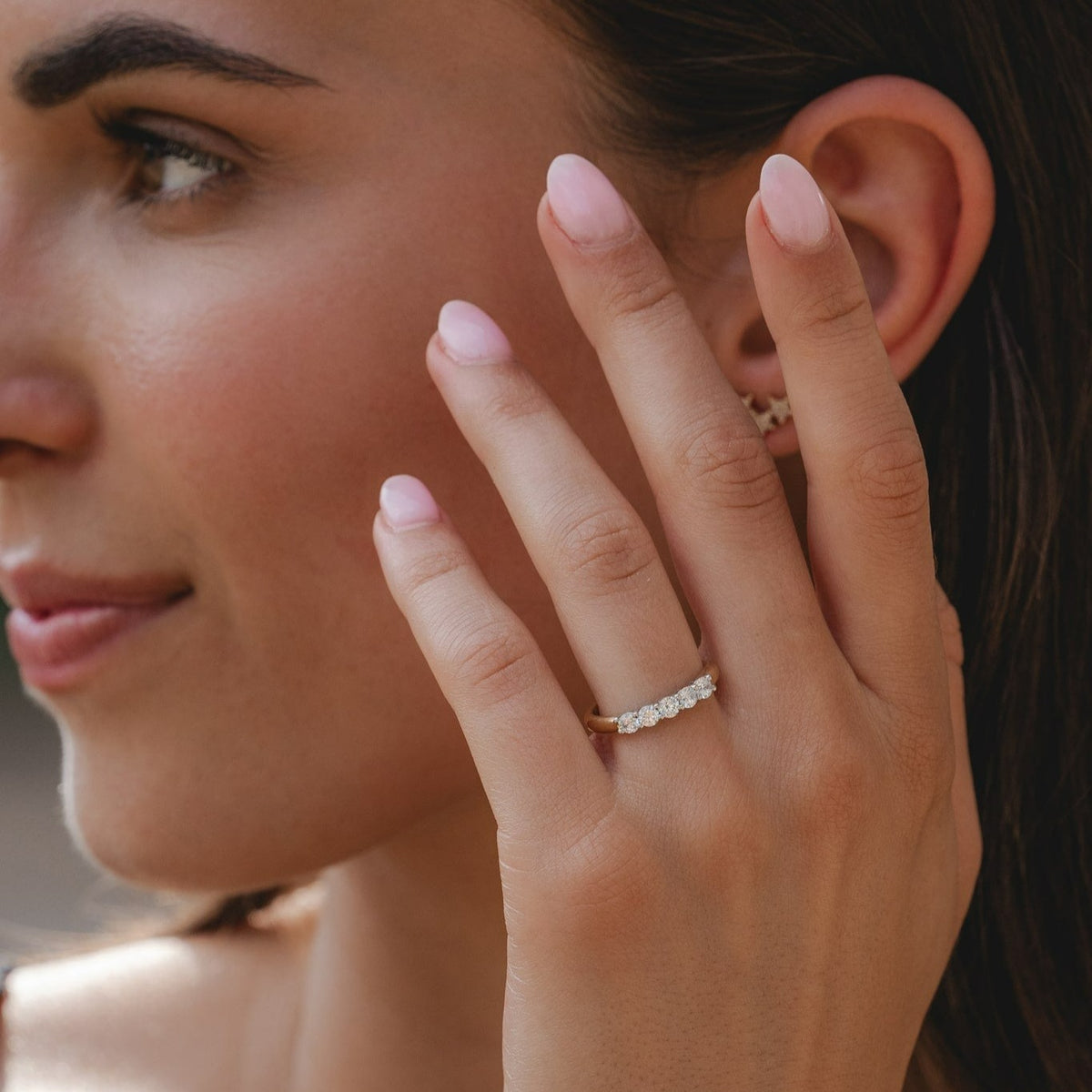 Natural Diamond .50ct Eternity Ring in 18ct Gold