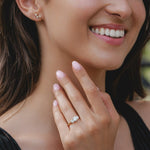 3 round stones 1.25ct Natural Diamond Ring