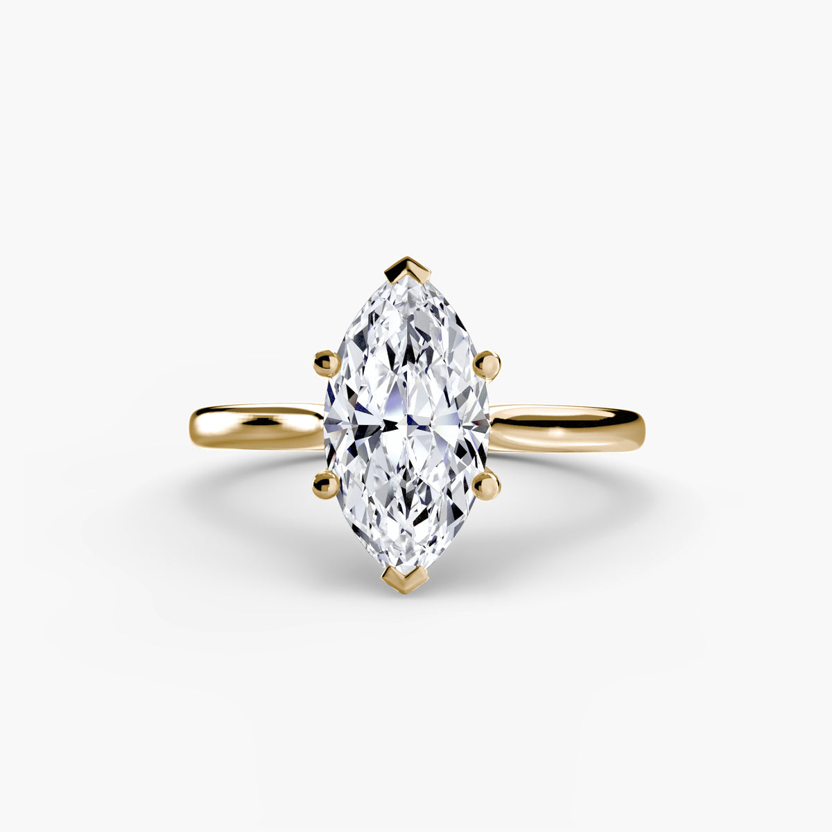 Cathedral Setting Solitaire Ring