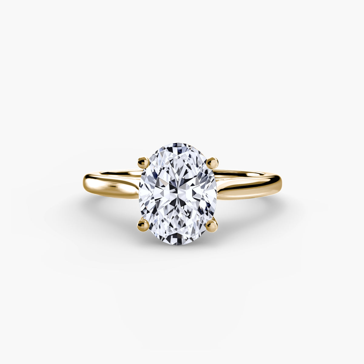 Cathedral Setting Solitaire Ring