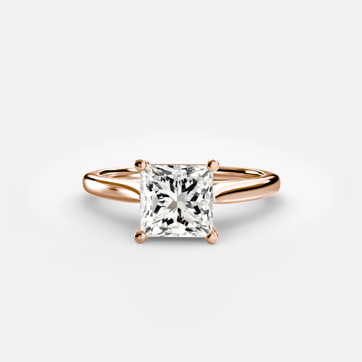 Cathedral Setting Solitaire Ring