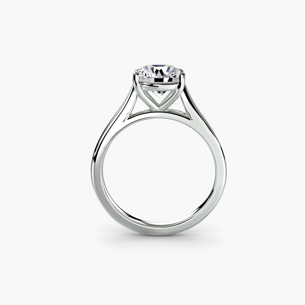 Cathedral Setting Solitaire Ring