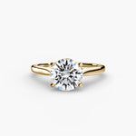 Cathedral Setting Solitaire Ring