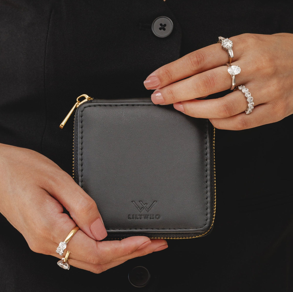 2.1ct oval eternity band 7 Lab Diamonds in Platinum