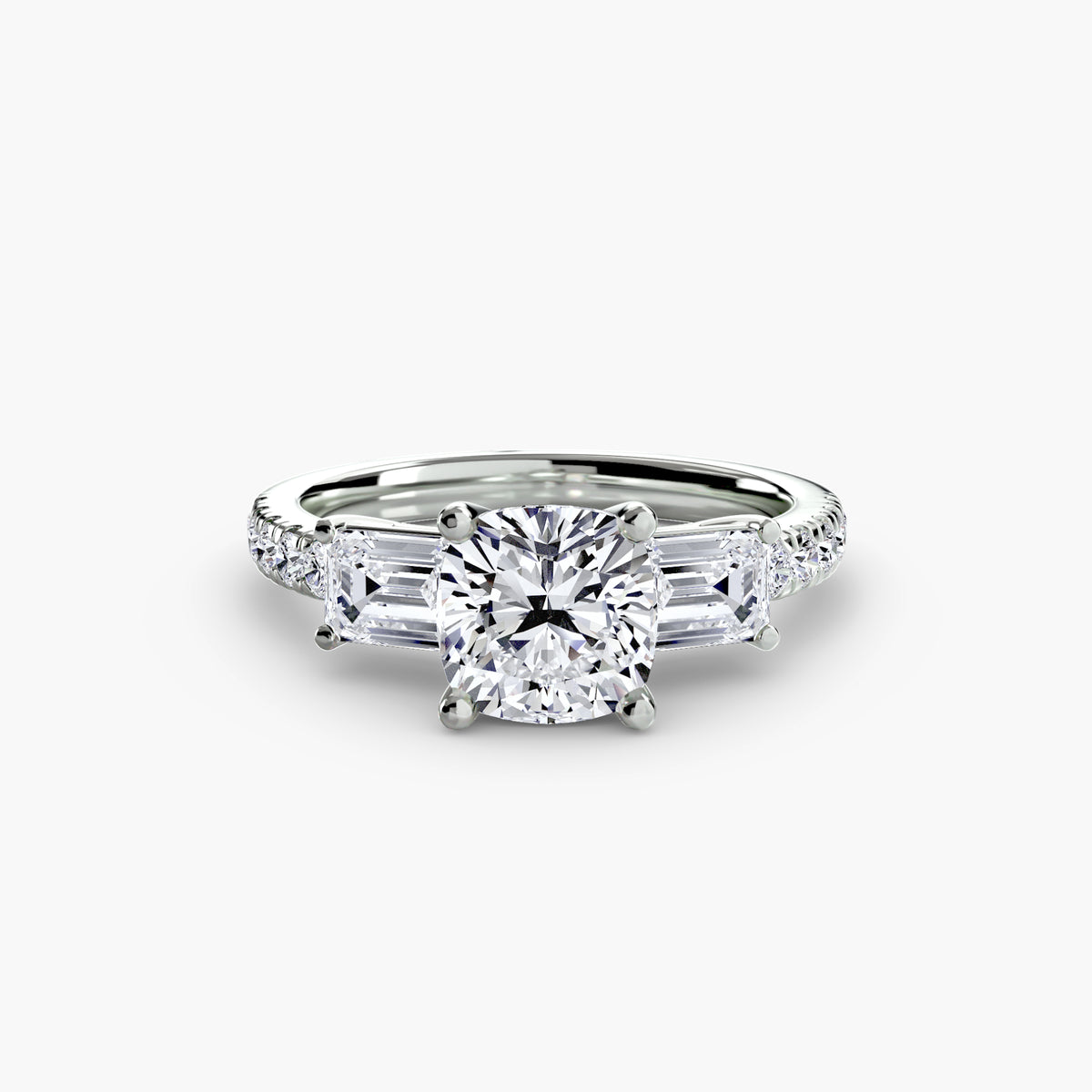 Trilogy with Emerald Diamond sides