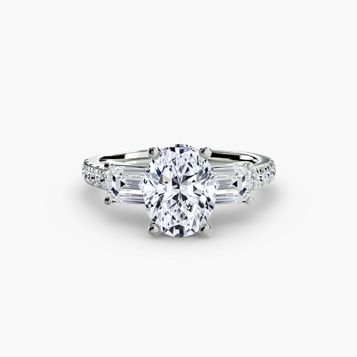 Trilogy with Emerald Diamond sides