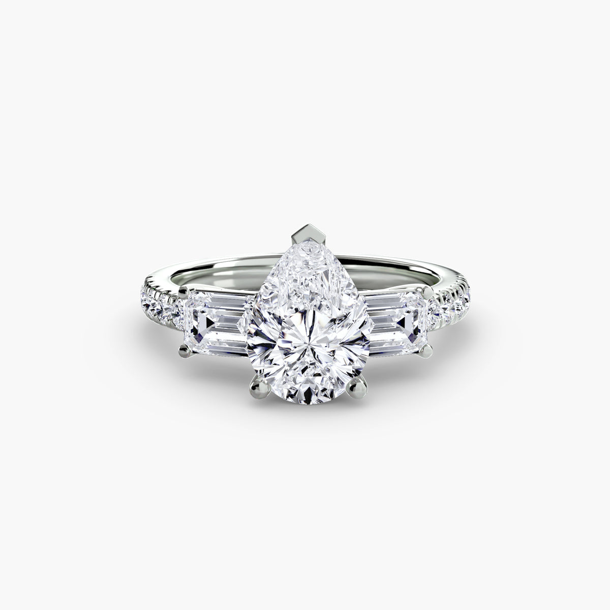 Trilogy with Emerald Diamond sides
