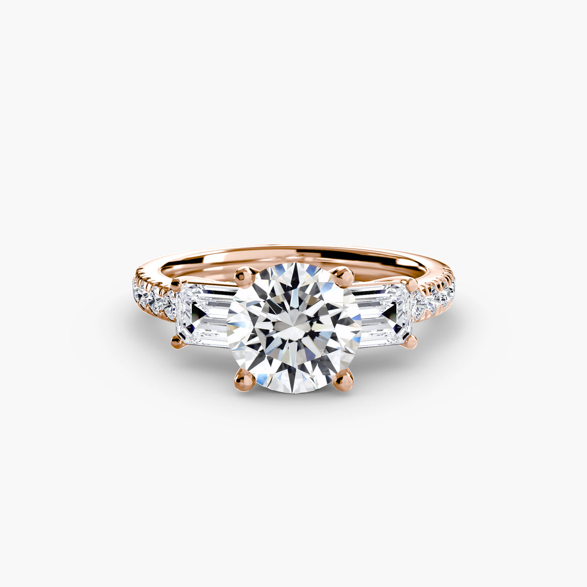 Trilogy with Emerald Diamond sides