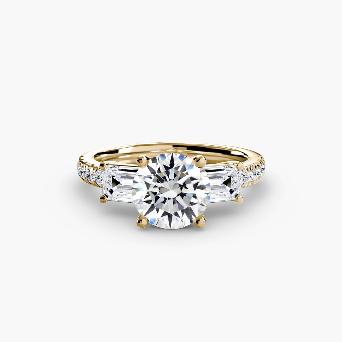 Trilogy with Emerald Diamond sides
